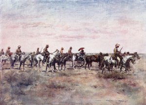 パルデベルクからの途中で農夫の囚人 作： Mortimer Ludington Menpes